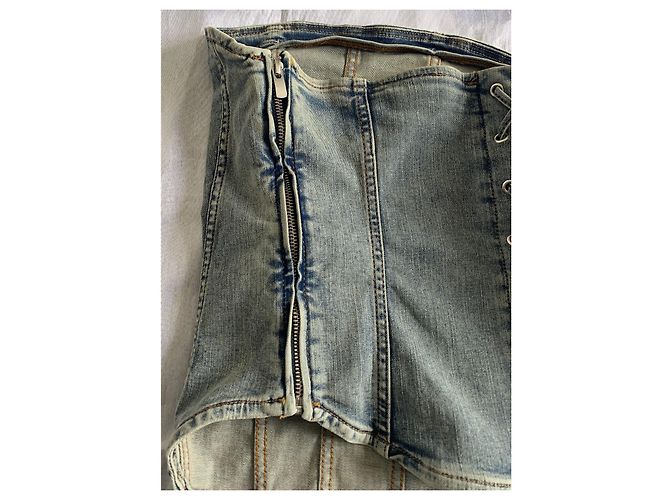 Corset Maje in denim blu - vista 12