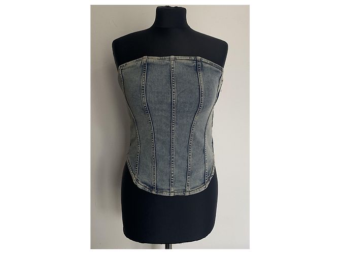 Corset Maje in denim blu - vista 14