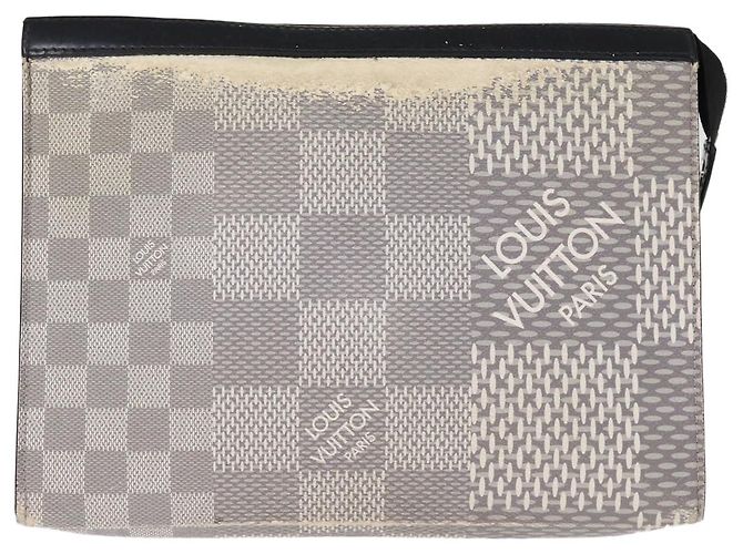Louis Vuitton Damier Graphit 3D Pochette Voyager MM Tasche N60443 LV Auth 75261 - Ansicht 13