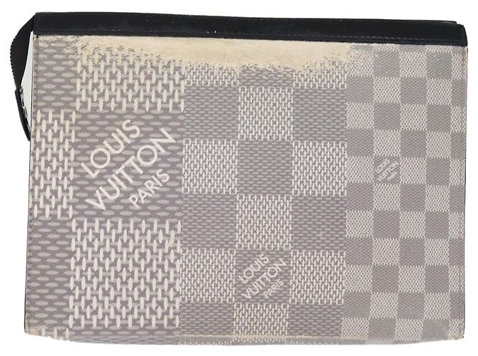 Louis Vuitton Damier Graphit 3D Pochette Voyager MM Tasche N60443 LV Auth 75261 - Ansicht 2