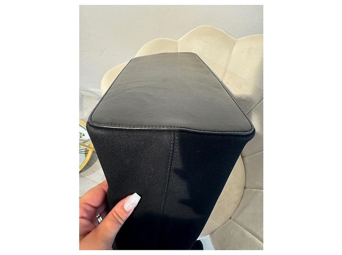 Givenchy Shopper Tasche schwarz Stoff - Ansicht 9