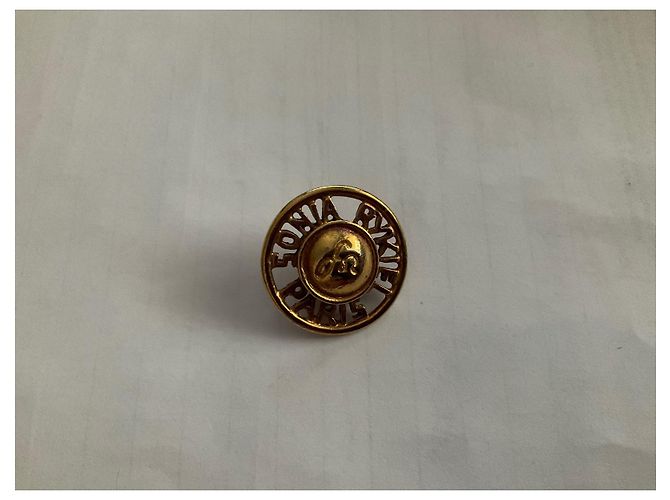 Spilla vintage di Sonia Rykiel D'oro - vista 2