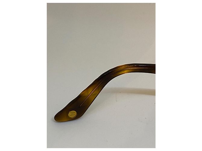 Cambon Chanel Occhiali da sole Tartaruga con Dettagli Dorati Marrone - vista 4