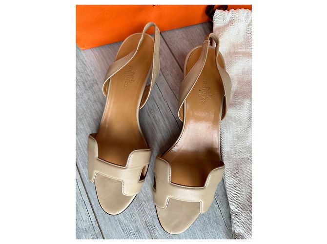 Aloha Hermès Ballettschuhe Beige - Ansicht 2