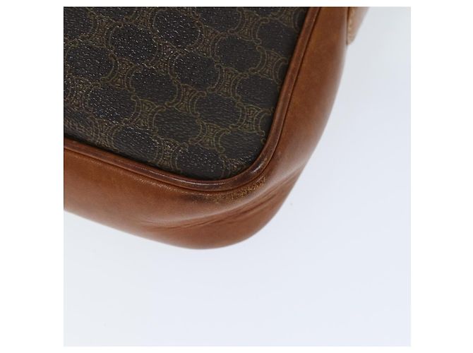 Céline CELINE Pochette in tela macadam PVC Marrone Auth bs14536 - vista 15