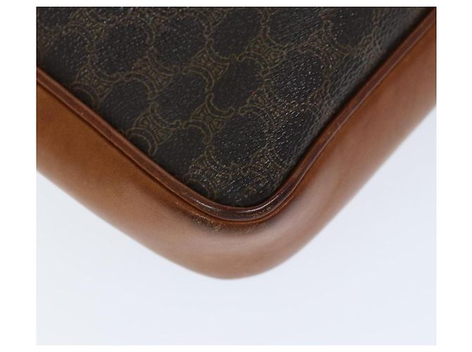 Céline CELINE Pochette in tela macadam PVC Marrone Auth bs14536 - vista 16