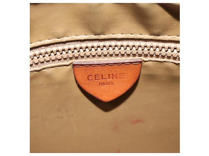 Céline CELINE Pochette in tela macadam PVC Marrone Auth bs14536 - vista 17