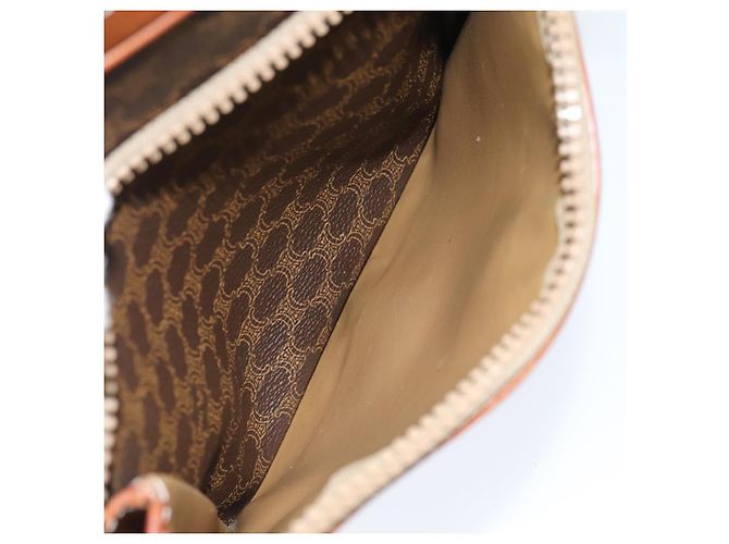 Céline CELINE Pochette in tela macadam PVC Marrone Auth bs14536 - vista 20
