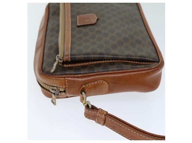 Céline CELINE Pochette in tela macadam PVC Marrone Auth bs14536 - vista 4