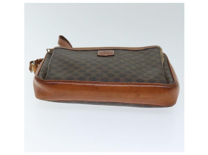Céline CELINE Pochette in tela macadam PVC Marrone Auth bs14536 - vista 5