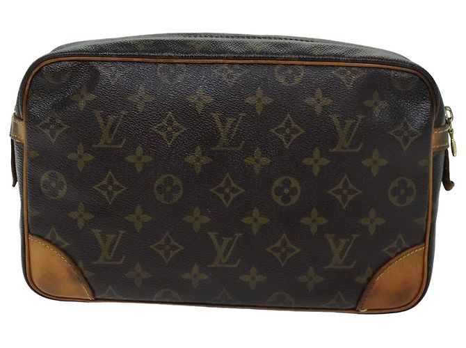 Louis Vuitton Monogram Compiegne 28 Pochette M51845 LV Aut 75717 Monogramma - vista 2