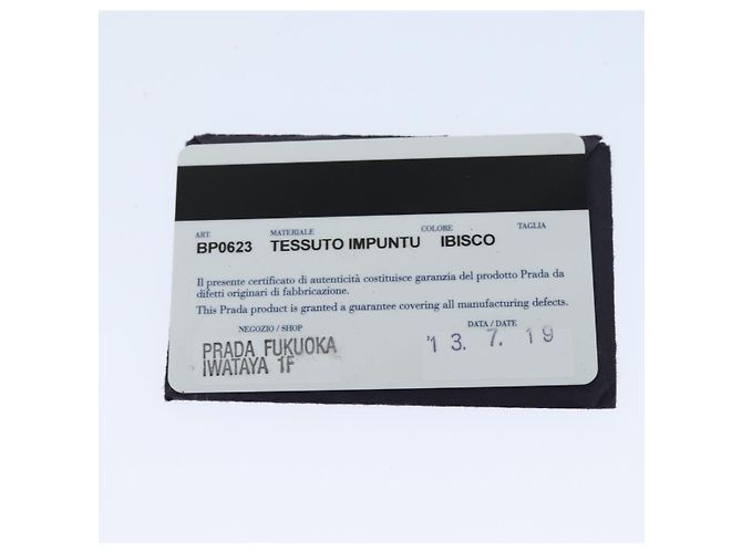 PRADA Borsa A Tracolla Con Catena Nylon Rosa Auth 75800 - vista 12