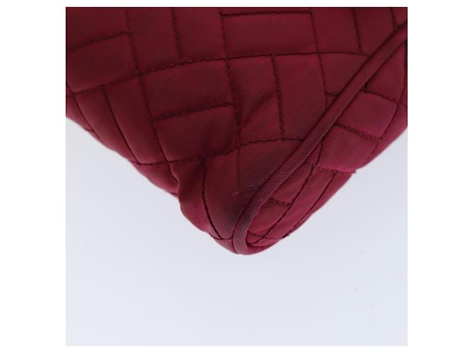 PRADA Borsa A Tracolla Con Catena Nylon Rosa Auth 75800 - vista 15