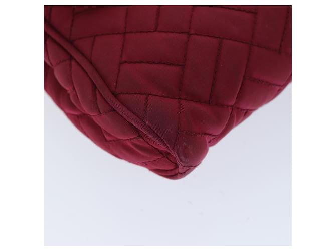 PRADA Borsa A Tracolla Con Catena Nylon Rosa Auth 75800 - vista 16