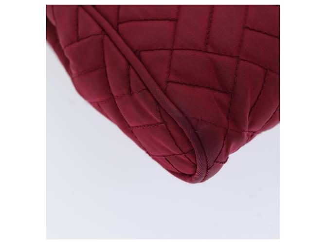 PRADA Borsa A Tracolla Con Catena Nylon Rosa Auth 75800 - vista 18