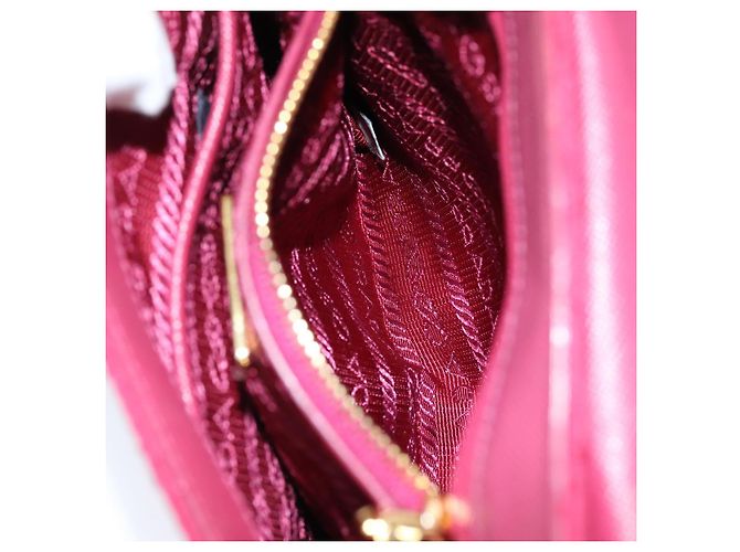 PRADA Borsa A Tracolla Con Catena Nylon Rosa Auth 75800 - vista 22