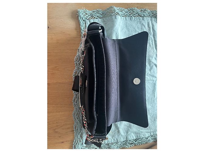 CHRISTIAN DIOR PORTAFOGLIO A TRACOLLA HARDCORE STRASS MUSQUETON Blu Navy - vista 11