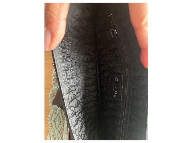 CHRISTIAN DIOR PORTAFOGLIO A TRACOLLA HARDCORE STRASS MUSQUETON Blu Navy - vista 14
