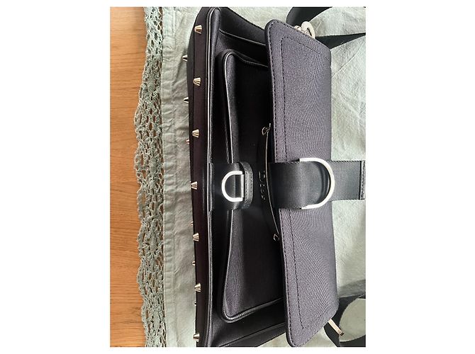 CHRISTIAN DIOR PORTAFOGLIO A TRACOLLA HARDCORE STRASS MUSQUETON Blu Navy - vista 2