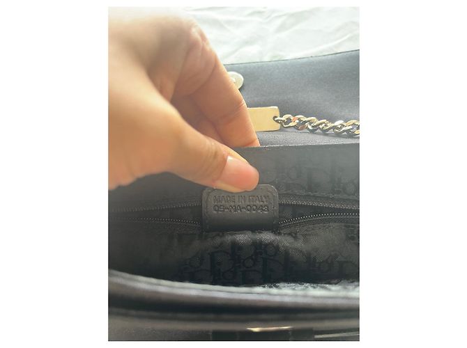 CHRISTIAN DIOR PORTAFOGLIO A TRACOLLA HARDCORE STRASS MUSQUETON Blu Navy - vista 6