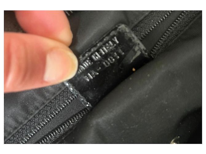 Christian Dior Borsa a mano Double Saddle Nera in Tela e Pelle Verniciata - vista 11