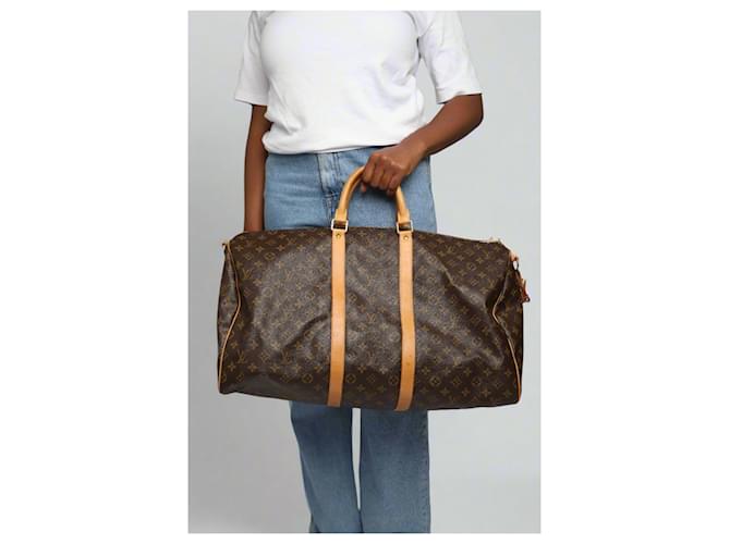 Louis Vuitton brown 2005 Monogram Keepall 55 bag - view 12