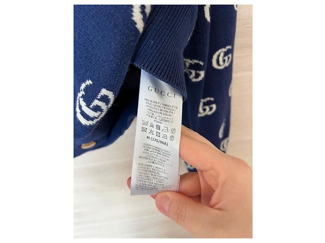 Gucci Pullover aus Baumwolle Navy Blau Herren Marineblau - Ansicht 5