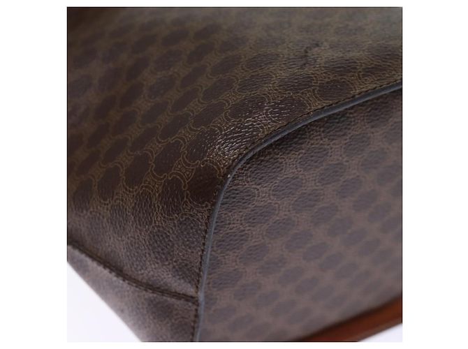 Céline CELINE Borsa a tracolla in tela macadam PVC marrone Auth 74685 - vista 12