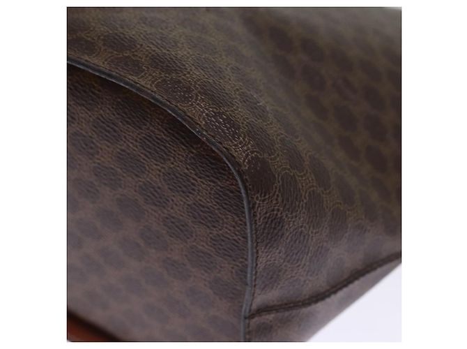 Céline CELINE Borsa a tracolla in tela macadam PVC marrone Auth 74685 - vista 13