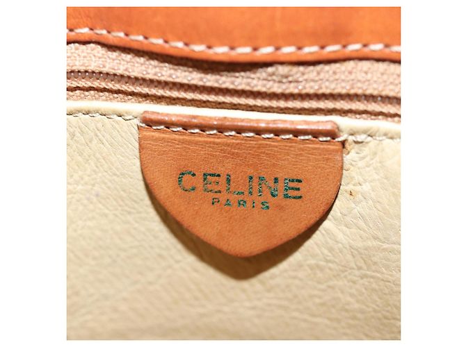 Céline CELINE Borsa a tracolla in tela macadam PVC marrone Auth 74685 - vista 16