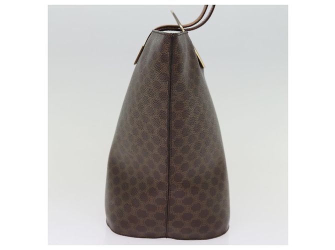 Céline CELINE Borsa a tracolla in tela macadam PVC marrone Auth 74685 - vista 4