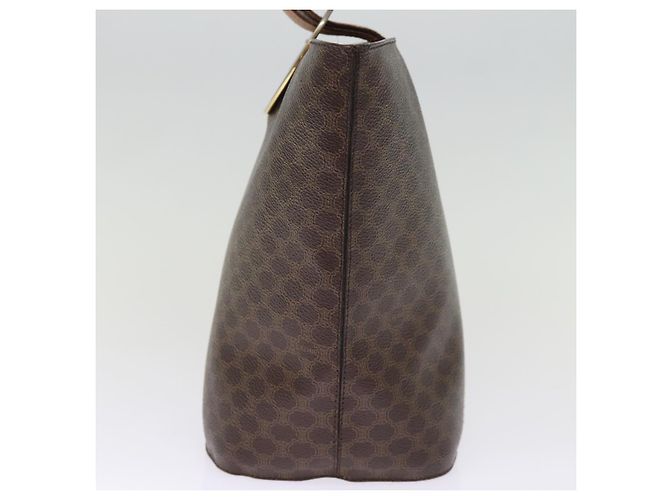 Céline CELINE Borsa a tracolla in tela macadam PVC marrone Auth 74685 - vista 5