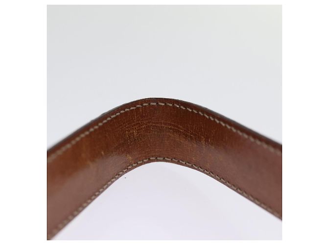 Céline CELINE Borsa a tracolla in tela macadam PVC marrone Auth 74685 - vista 8