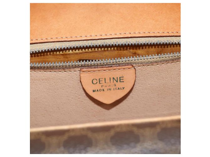 Céline CELINE Macadam Canvas Handtasche PVC Braun Auth 76087 - Ansicht 16