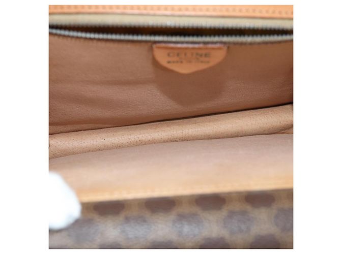 Céline CELINE Macadam Canvas Handtasche PVC Braun Auth 76087 - Ansicht 19