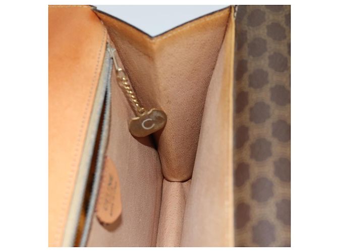 Céline CELINE Macadam Canvas Handtasche PVC Braun Auth 76087 - Ansicht 20