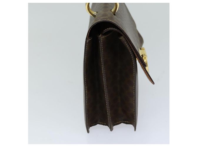 Céline CELINE Macadam Canvas Handtasche PVC Braun Auth 76087 - Ansicht 5