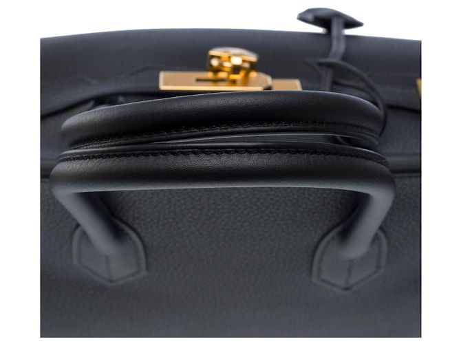 Hermès Sac HERMES Birkin 30 en Cuir Noir - 101956 - vue 10