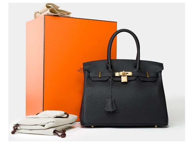 Hermès Sac HERMES Birkin 30 en Cuir Noir - 101956 - vue 2