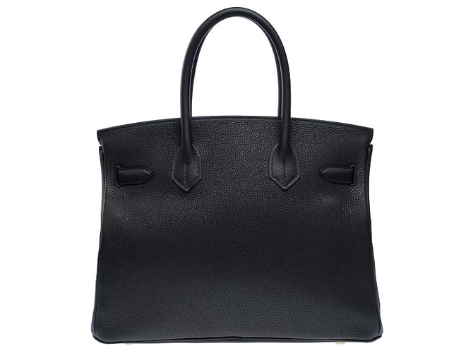 Hermès Sac HERMES Birkin 30 en Cuir Noir - 101956 - vue 4