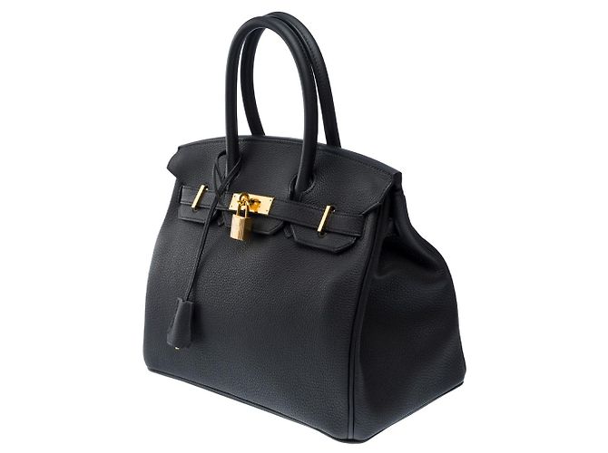 Hermès Sac HERMES Birkin 30 en Cuir Noir - 101956 - vue 5