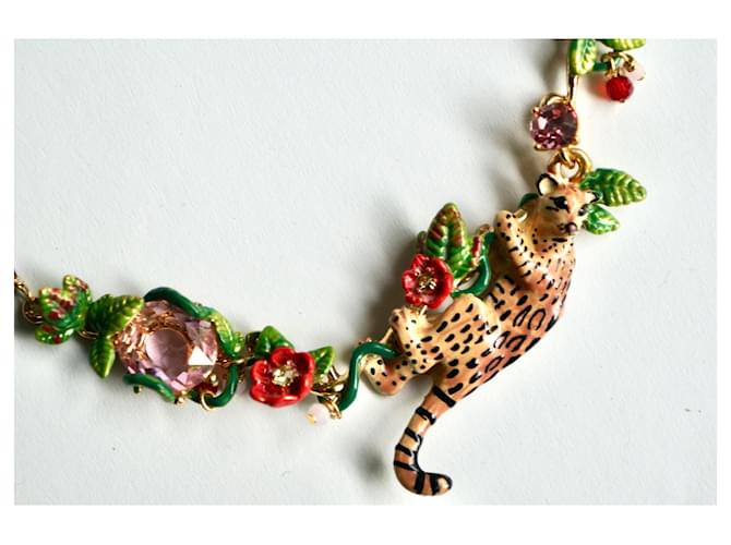Les Nereides Collana leopardata e fiori Stampa leopardo - vista 5