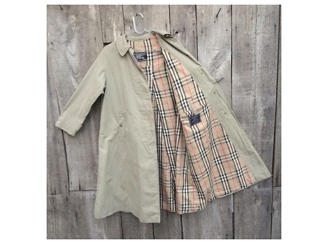 Impermeable Burberry Khaki en Gabardina de Algodón Caqui - vista 3