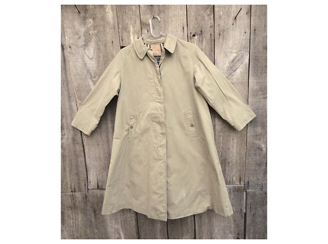 Impermeable Burberry Khaki en Gabardina de Algodón Caqui - vista 5