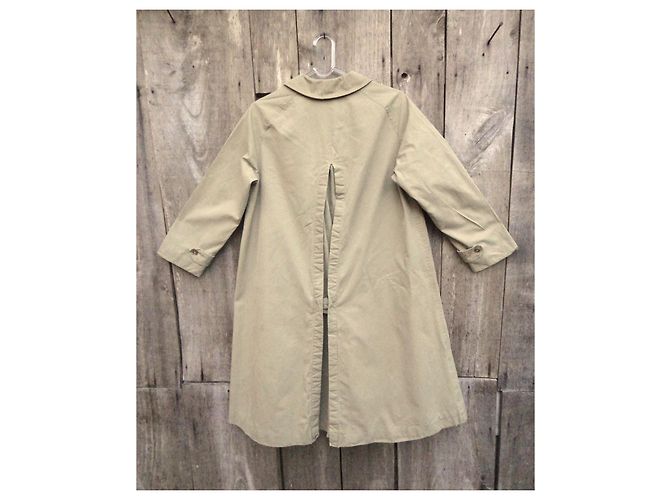 Impermeable Burberry Khaki en Gabardina de Algodón Caqui - vista 6