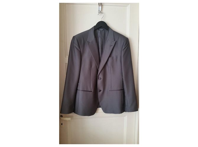 Dolce & Gabbana Anthracite Wool and Silk Jacket Dark grey - view 2