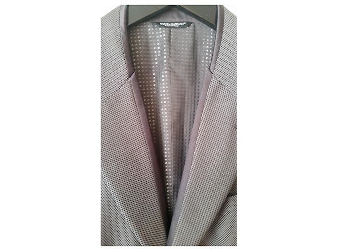 Dolce & Gabbana Anthracite Wool and Silk Jacket Dark grey - view 4