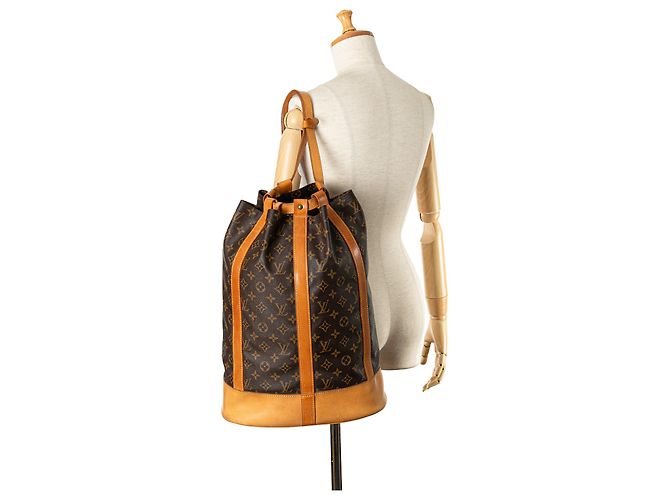Zaino Louis Vuitton Monogram Randonnee GM marrone - vista 15