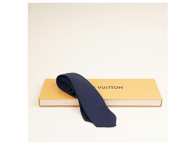 Louis Vuitton Cravatta Capsule Neo Monogramissime Blu - vista 4