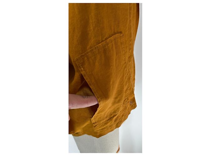 Autre Marque Top de lino Oska Naranja Marigold Óxido - vista 3